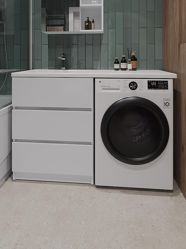 Тумба с раковиной Orange Sistema 130 L ST-70TUW+RAL 