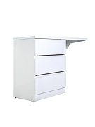 Тумба с раковиной Orange Sistema 130 L ST-70TUW+RAL Белая глянцевая-1