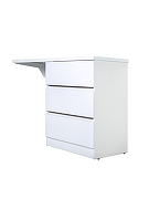 Тумба с раковиной Orange Sistema 130 R ST-70TUW+RAR Белая глянцевая-5