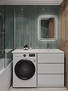 Тумба с раковиной Orange Sistema 130 R ST-70TUW+RAR Белая глянцевая-3