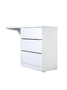 Тумба с раковиной Orange Sistema 130 R ST-70TUW+RAR Белая глянцевая-1
