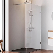 Душевая перегородка AM.PM X-Joy 120 W94WI-120-F1-MTE профиль Хром матовый стекло прозрачное-1