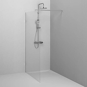 Душевая перегородка AM.PM X-Joy 120 W94WI-120-F1-MTE профиль Хром матовый стекло прозрачное-4