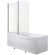 Шторка на ванну 1MarKa HX-121 120x138 05штп121 профиль Хром стекло прозрачное