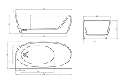 Карбоновая ванна Abber Karbon 170x80 AK9004 Черная без гидромассажа-5