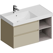 Тумба под раковину Kerama Marazzi Cubo 90 L CUB.90Lh\LIM подвесная Лимо матовый Дерево-1