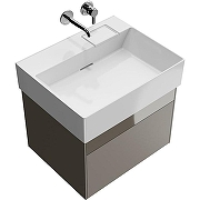 Тумба под раковину Kerama Marazzi Logica 60 LOG.60.2\SAN подвесная Песчаная-2