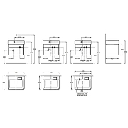 Тумба под раковину Kerama Marazzi Logica 60 LOG.60.2\SAN подвесная Песчаная-3