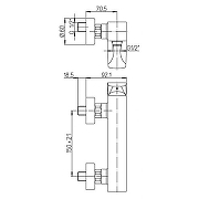 Смеситель для душа Paini F1 F1CR5112SKM Хром-2