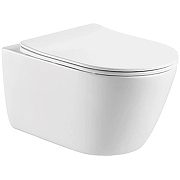 Комплект унитаза с инсталляцией Aquatek Set Aquatek Оберон KDI18 с сиденьем Микролифт и клавишей смыва Хром глянцевый-1