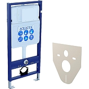 Комплект унитаза с инсталляцией Aquatek Set Aquatek Оберон KDI18 с сиденьем Микролифт и клавишей смыва Хром глянцевый-6