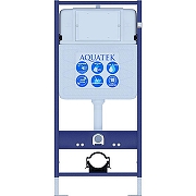 Комплект унитаза с инсталляцией Aquatek Set Aquatek Оберон KDI18 с сиденьем Микролифт и клавишей смыва Хром глянцевый-8