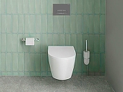 Комплект унитаза с инсталляцией Aquatek Set Aquatek Оберон KDI18 с сиденьем Микролифт и клавишей смыва Хром глянцевый-16