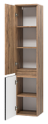 Шкаф пенал Brevita Дакота 35 L DAK-050350-19/02Л Черный кварц Дуб Галифакс олово-7