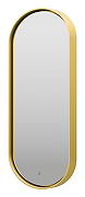 Зеркало Brevita Сатурн 50 SAT-Dro1-050-gold с подсветкой Золото матовое с сенсорным выключателем
