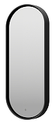 Зеркало Brevita Сатурн 50 SAT-Dro1-050-black с подсветкой Черное матовое с сенсорным выключателем