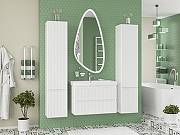 Шкаф пенал Brevita Виктори 35 R VIC-05035-010R Белый матовый-9