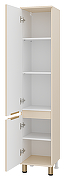 Шкаф пенал Brevita Энфида 35 L ENF-05035-030L Бежевый матовый-3