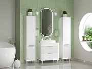 Шкаф пенал Brevita Энфида 35 L ENF-05035-010L Белый матовый-9