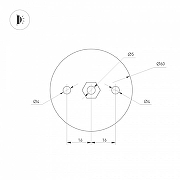 Потолочный светильник Arlight SP-P1CASO 047348 цвет плафона/подвески Белый, цвет арматуры Белый-2