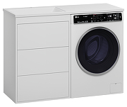 Тумба под раковину Brevita Графит 120 GRA-01060-023Я Белая матовая-4