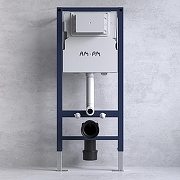 Комплект унитаза с инсталляцией AM.PM Sense FlashClean IS90151.741701 с сиденьем Микролифт и клавишей смыва Хром глянцевый-14