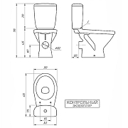 Унитаз-компакт Cersanit Melar 031 3/6 DPL EO Slim 64234 с бачком и сиденьем Микролифт-9