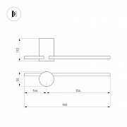 Настенный светильник Arlight V1NC1 034169 цвет плафона/подвески Черный, цвет арматуры Черный-6