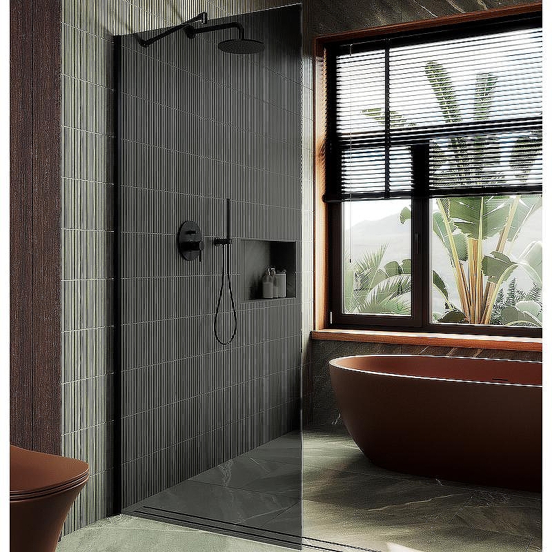 Душевая перегородка Maybah Glass MGD-698-6ш 790x1950 в широком профиле 