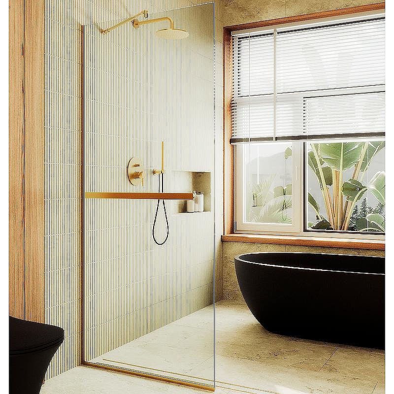 Душевая перегородка Maybah Glass MGD-726-3у 790x1950 в узком профиле 