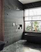 Душевая перегородка Maybah Glass MGD-259-4 790x1950 коннектор стена-стекло Хром глянцевый стекло прозрачное-1