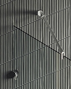 Душевая перегородка Maybah Glass MGD-261-4 990x1950 коннектор стена-стекло Хром глянцевый стекло прозрачное-6