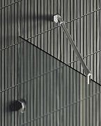 Душевая перегородка Maybah Glass MGD-269-4 890x1950 коннектор стена-стекло Хром глянцевый стекло сатиновое-6