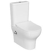 Унитаз-компакт Vitra Zentrum 9012B003-7226 с бачком и сиденьем Микролифт-4