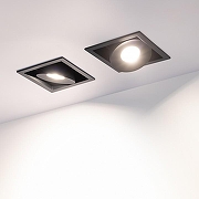 Встраиваемый светильник Arlight CL-SIMPLE-S80x80-9W Day4000 (BK, 45 deg) 026875 цвет плафона/подвески Черный, цвет арматуры Черный-1
