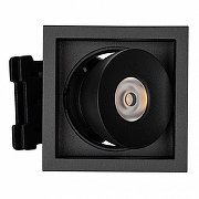 Встраиваемый светильник Arlight CL-SIMPLE-S80x80-9W Day4000 (BK, 45 deg) 026875 цвет плафона/подвески Черный, цвет арматуры Черный-2