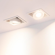 Встраиваемый светильник Arlight CL-SIMPLE-S80x80-9W Warm3000 (WH, 45 deg) 026874 цвет плафона/подвески Белый, цвет арматуры Белый-2