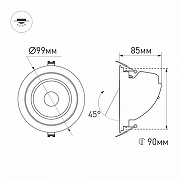 Встраиваемый светильник Arlight Ltd-Explorer 024027 цвет плафона/подвески Белый, цвет арматуры Белый-5