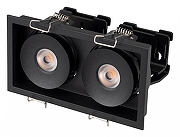 Встраиваемый светильник Arlight CL-SIMPLE-S148x80-2x9W Warm3000 (BK, 45 deg) 028151 цвет плафона/подвески Черный, цвет арматуры Черный