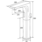 Смеситель для раковины beWash Photocell BWAM1BH8038 Черный матовый-1