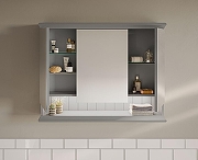 Зеркальный шкаф Vitra Valarte 80 62232 с подсветкой Серый матовый-1