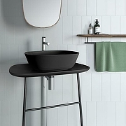 Раковина накладная Vitra Plural 45 7810B483-0016 Черная матовая-1
