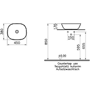 Раковина накладная Vitra Plural 45 7810B483-0016 Черная матовая-7