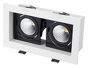 Встраиваемый светильник Arlight Cl-kardan 024129 цвет плафона/подвески Белый, цвет арматуры Белый, Черный