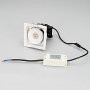 Встраиваемый светильник Arlight CL-SIMPLE-S80x80-9W Day4000 (WH, 45 deg) 028148 цвет плафона/подвески Белый, цвет арматуры Белый-2