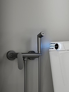 Гигиенический душ со смесителем Splenka S41.51.09 Графит матовый-1