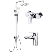 Комплект смесителей Aquatek Вега AQ1036CR Хром-1