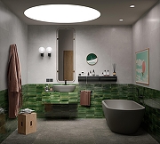 Керамогранит Marazzi Ragno Look 00R8FQ36 Болотный глазурованный глянцевый 6x24 см-27