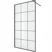 Душевая перегородка Ceruttispa Muza 80 MUZA T80 9441 профиль Черный матовый стекло прозрачное