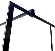 Душевая перегородка Ceruttispa Muza 80 MUZA T80 9441 профиль Черный матовый стекло прозрачное-7